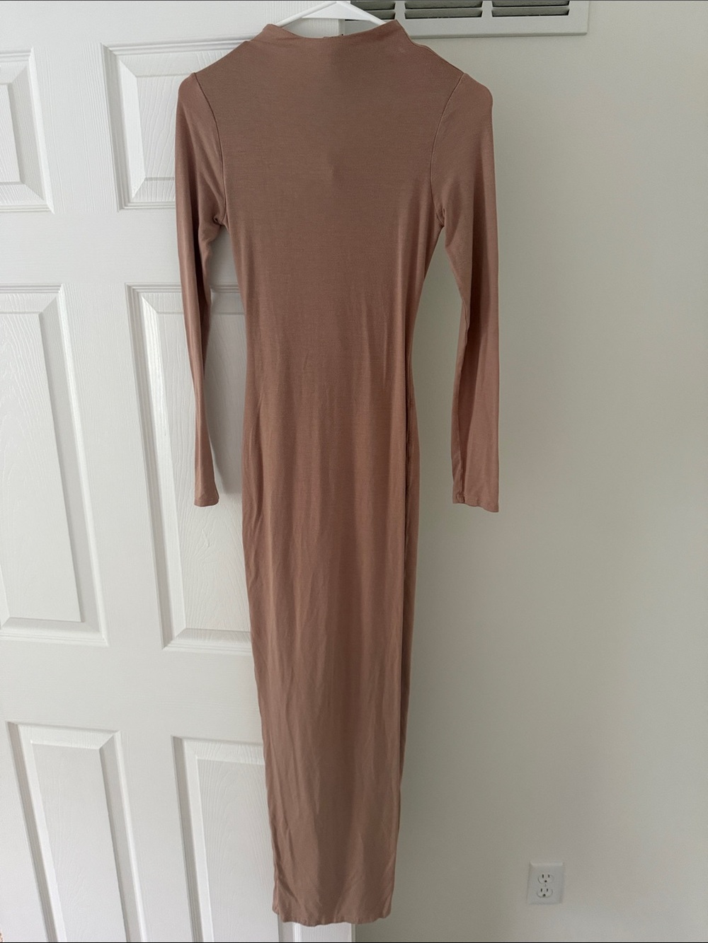 Fashion Nova Long Sleeve Mauve Bodycon Dress